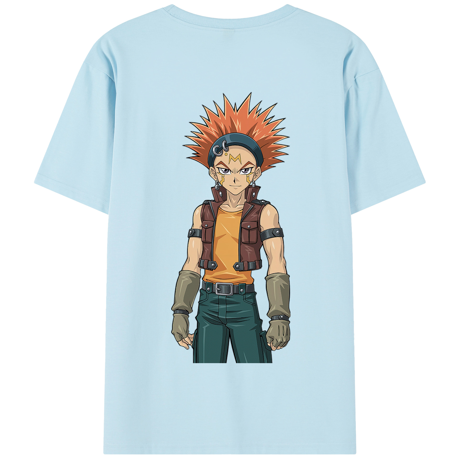 （画像用） 遊☆戯☆王 Yu-Gi-Oh! 綿100％半袖Tシャツ（背面プリント）